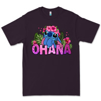 Plum ohana stitch Premium Tee - Zillion Design Studio