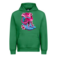 Emerald valentine cowboy boots and hat olivia Urban Hoodie - OliviaCreatesArt
