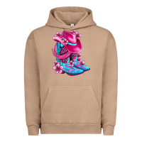 Pigment Burro valentine cowboy boots and hat olivia Urban Hoodie - OliviaCreatesArt
