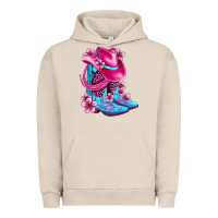 Pigment French Oak valentine cowboy boots and hat olivia Urban Hoodie - OliviaCreatesArt