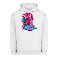 Pigment Lunar Rock valentine cowboy boots and hat olivia Urban Hoodie - OliviaCreatesArt