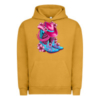 Valentine Cowboy Boots And Hat Olivia Urban Hoodie | Teevron