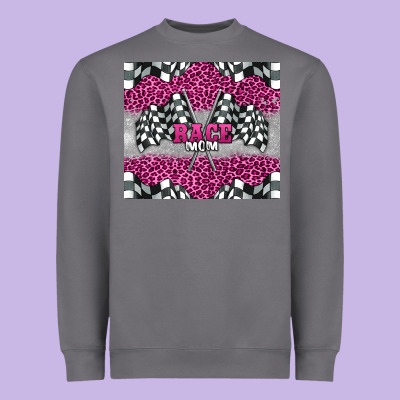 Race Mom Heavyweight Sweatshirt Designed By Barkaloodesign