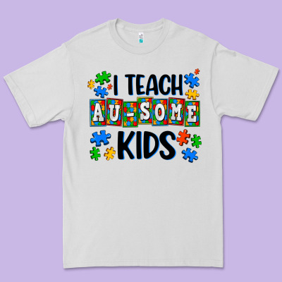 I Teach Ausome Kids Premium Tee Designed By Adodesignshop