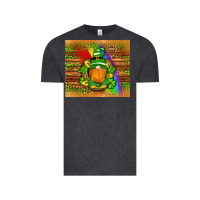 Vintage Black st patricks gnomes rainbow Vintage Tee - Artiststas