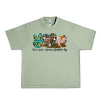 Oil Green peace love yorkshire pig Urban Heavy Tee - LillyAllenDesigns