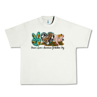 Pistachio peace love yorkshire pig Urban Heavy Tee - LillyAllenDesigns