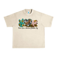 Sandshell peace love yorkshire pig Urban Heavy Tee - LillyAllenDesigns