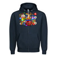 Navy LGBTQ+ Pride Coffee Cups Zipper Hoodie - BundleAndBundleShop