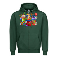 Sports Green LGBTQ+ Pride Coffee Cups Zipper Hoodie - BundleAndBundleShop