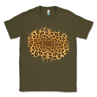 Army Green leopard patch Classic Tee - Jasminsmagicworld