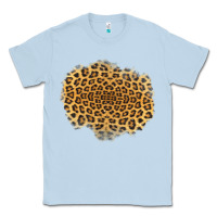 Dusty Blue leopard patch Classic Tee - Jasminsmagicworld