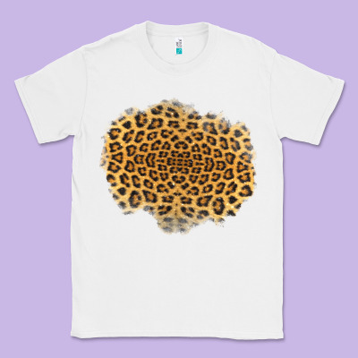 Leopard Patch Classic Tee Designed By Jasminsmagicworld
