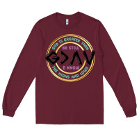 Burgundy be still and know Long Sleeve Tee - MaliasSmallBusiness