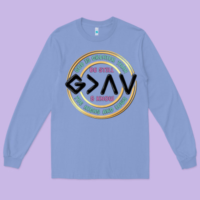 Be Still And Know Long Sleeve Tee Designed By Maliassmallbusiness