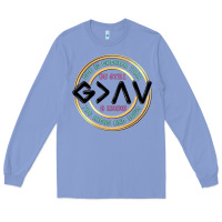 Colony Blue be still and know Long Sleeve Tee - MaliasSmallBusiness