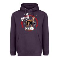 The Bucks Stops Here Heavyweight Hoodie | Teevron