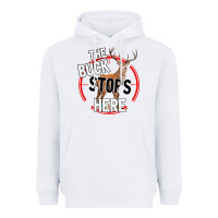 White The Bucks Stops Here Heavyweight Hoodie - Bettercallsaul