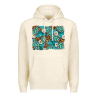 Tofu Leopard and Turquoise Gemstone Background Premium Hoodie - texasbilliewilder