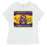 White mardi gras truck tumbler Ladies Tee - JahusDesignShop