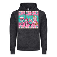 Vintage Black pink christmas coffee Vintage Hoodie - Jasminsmagicworld