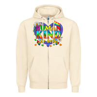 Sandshell LGBTQ Pride Human Kind Be Both Zipper Hoodie - BundleAndBundleShop