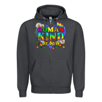 Smoke LGBTQ Pride Human Kind Be Both Zipper Hoodie - BundleAndBundleShop