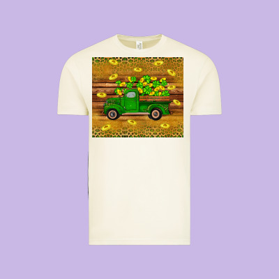 St Patricks Day Truck Vintage Tee Designed By Artiststas