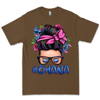 Cacao ohana stitch messy bun Premium Tee - Zillion Design Studio
