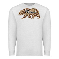 Oatmeal Heather Mama Leopard Premium Sweatshirt - Bettercallsaul