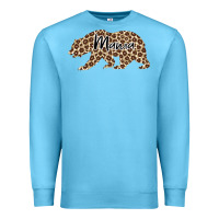 Ocean Blue Mama Leopard Premium Sweatshirt - Bettercallsaul