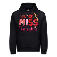 Black little miss valentine Urban Hoodie - OliviaCreatesArt