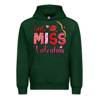 Forest Green little miss valentine Urban Hoodie - OliviaCreatesArt