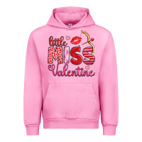 Fuchsia Pink little miss valentine Urban Hoodie - OliviaCreatesArt