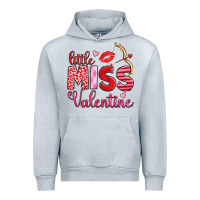 Heather Grey little miss valentine Urban Hoodie - OliviaCreatesArt