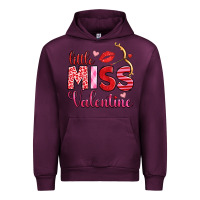 Mauve Wine little miss valentine Urban Hoodie - OliviaCreatesArt