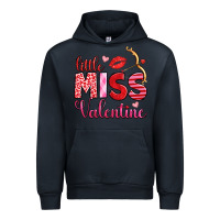 Navy little miss valentine Urban Hoodie - OliviaCreatesArt