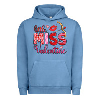 Pigment Pebble Blue little miss valentine Urban Hoodie - OliviaCreatesArt