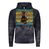 Cloud Black doberman with western background Vintage Hoodie - Artiststas