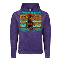 Cloud Purple doberman with western background Vintage Hoodie - Artiststas