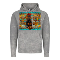Cloud Rock doberman with western background Vintage Hoodie - Artiststas