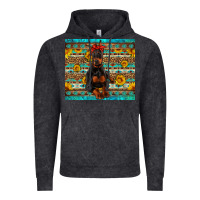 Vintage Black doberman with western background Vintage Hoodie - Artiststas
