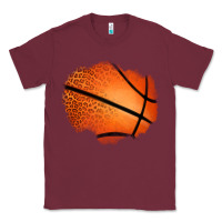 Burgundy leopard basketball patch Classic Tee - Jasminsmagicworld