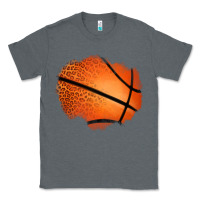 Charcoal Heather leopard basketball patch Classic Tee - Jasminsmagicworld