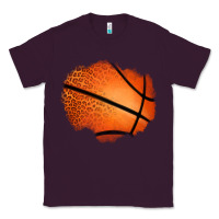 Plum leopard basketball patch Classic Tee - Jasminsmagicworld