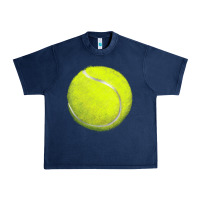 Navy tennis bal Urban Heavy Tee - BarkalooDesign
