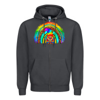 Smoke LGBTQ Pride Gnome Rainbow Zipper Hoodie - BundleAndBundleShop