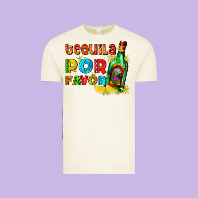 Tequila Porfavor Vintage Tee Designed By Adodesignshop