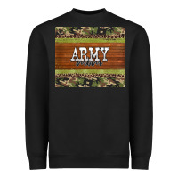 Black army mom leopard glitter camouflage Heavyweight Sweatshirt - BarkalooDesign