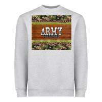 Heather Grey army mom leopard glitter camouflage Heavyweight Sweatshirt - BarkalooDesign
